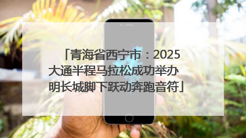 青海省西宁市：2025大通半程马拉松成功举办 明长城脚下跃动奔跑音符