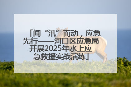 闻“汛”而动，应急先行——河口区应急局开展2025年水上应急救援实战演练