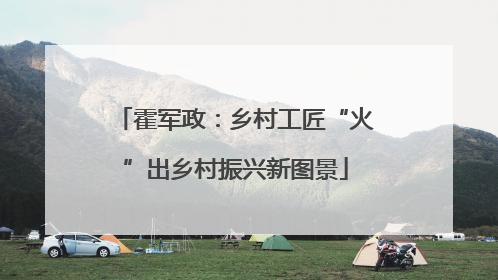 霍军政：乡村工匠“火”出乡村振兴新图景