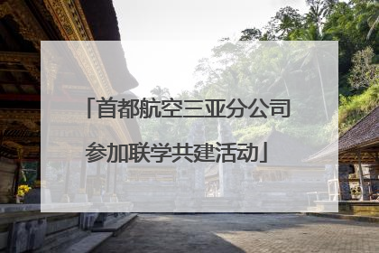 首都航空三亚分公司参加联学共建活动