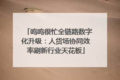 鸣鸣很忙全链路数字化升级：人货场协同效率刷新行业天花板