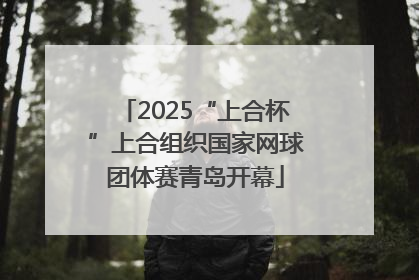 2025“上合杯”上合组织国家网球团体赛青岛开幕