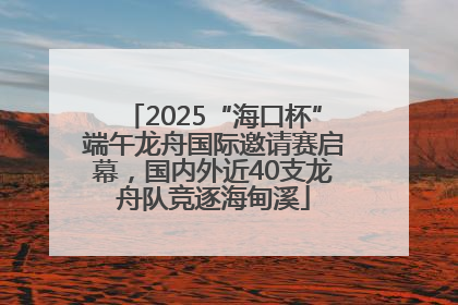2025“海口杯”端午龙舟国际邀请赛启幕，国内外近40支龙舟队竞逐海甸溪