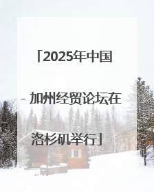2025年中国－加州经贸论坛在洛杉矶举行