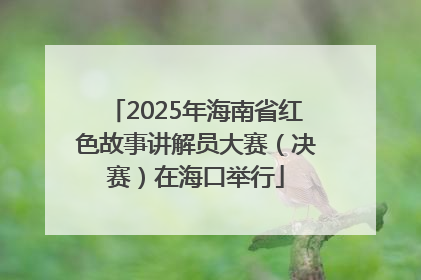 2025年海南省红色故事讲解员大赛（决赛）在海口举行