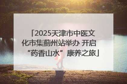 2025天津市中医文化市集蓟州站举办 开启“药香山水”康养之旅