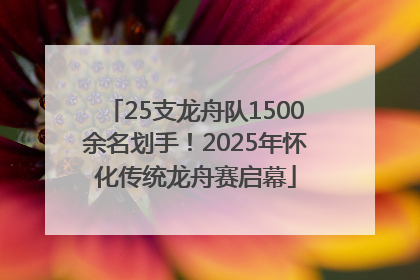 25支龙舟队1500余名划手！2025年怀化传统龙舟赛启幕