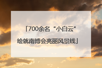 700余名“小白云”绘就南博会亮丽风景线