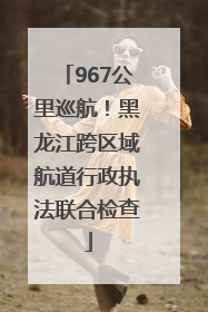 967公里巡航！黑龙江跨区域航道行政执法联合检查