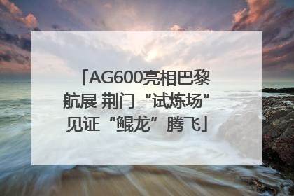 AG600亮相巴黎航展 荆门“试炼场”见证“鲲龙”腾飞
